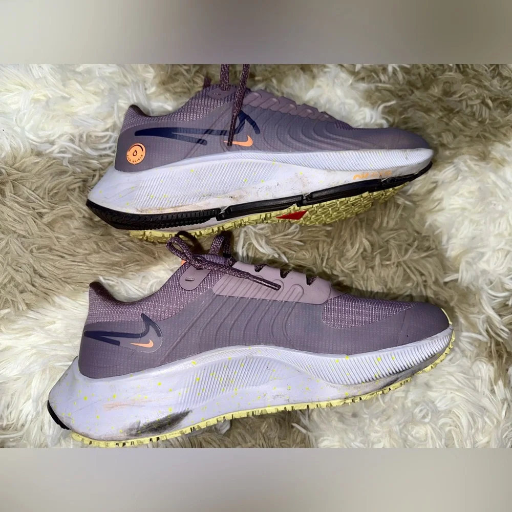 Nike air zoom Pegasus 38 shield running shoes in purple smoke - Picture 3 of 8